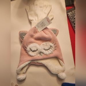Capelli New York Girl's Owl Hat and Gloves Set